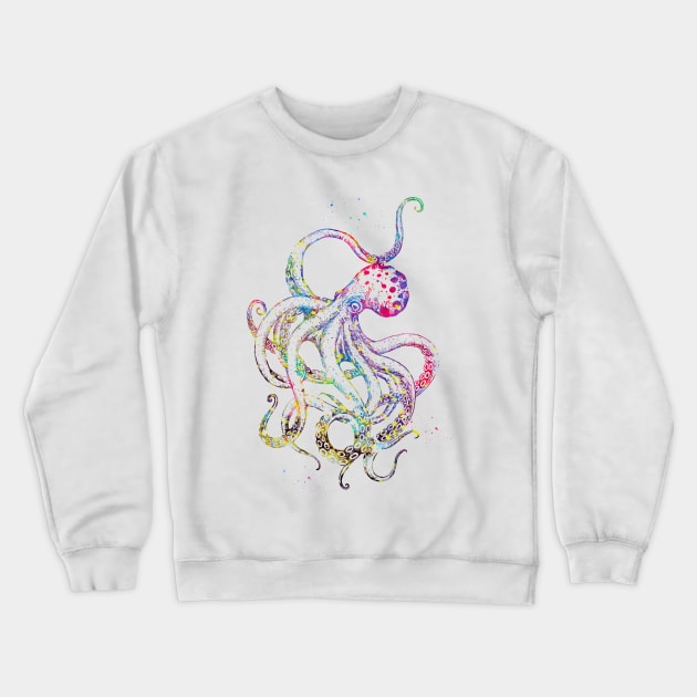 Octopus Crewneck Sweatshirt by erzebeth